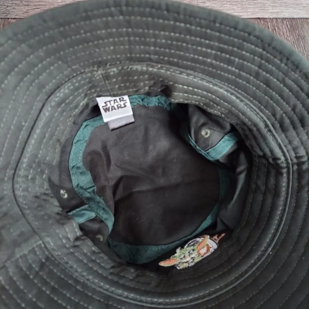 Star Wars Green Bucket Hat with Baby Yoda Embroidery